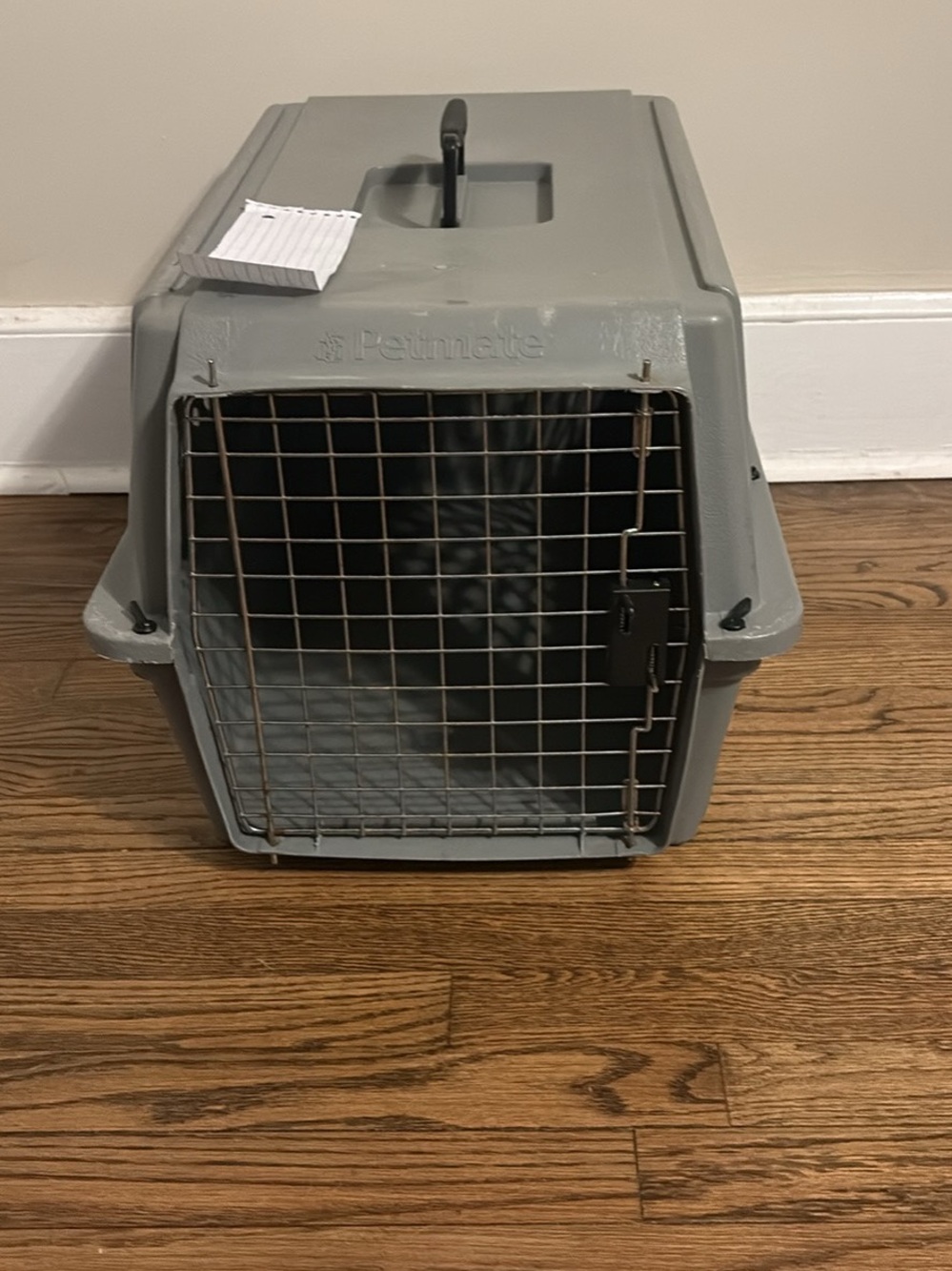 Petmate Sky Kennel . This is the gold-standard heavy-duty plastic crate.